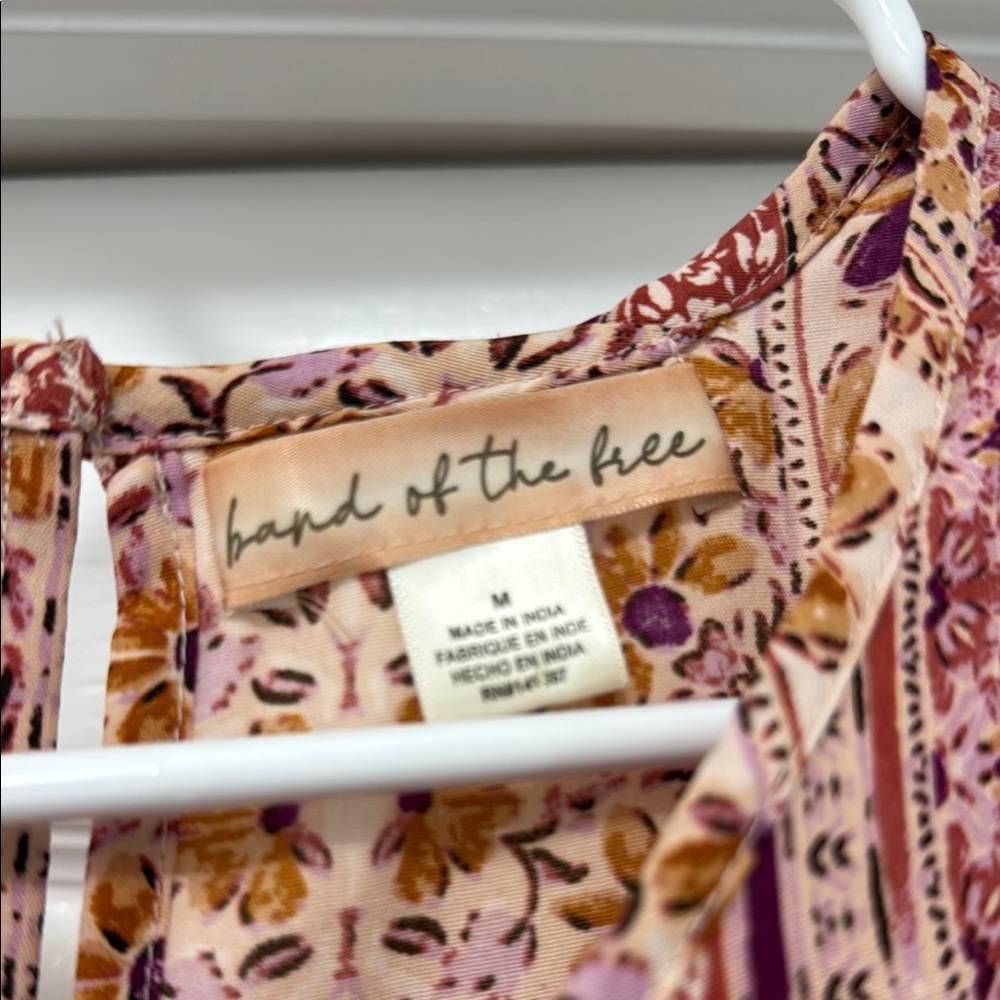 Band of the Free Women's Floral Midi Dress - Pink and Purple